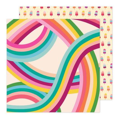 American Crafts Life's A Party Damask Love Designpapier - Stay Groovy