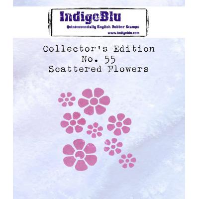 IndigoBlu Rubber Stamp - Scattered Flowers