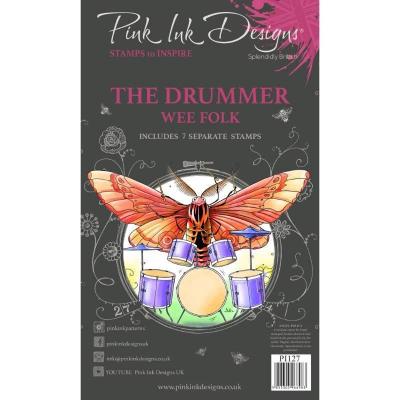 Creative Expressions Pink Ink Designs Clear Stamps - The Drummer