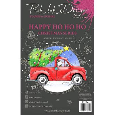 Creative Expressions Pink Ink Designs Clear Stamps - Happy Ho Ho Ho
