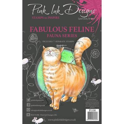 Creative Expressions Pink Ink Designs Clear Stamps - Fabulous Feline