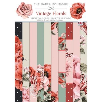 The Paper Boutique Vintage Florals Designpapier - Insert Collection