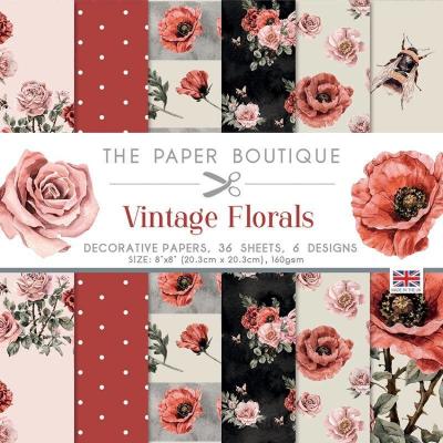 The Paper Boutique Vintage Florals Designpapier - Decorative Papers