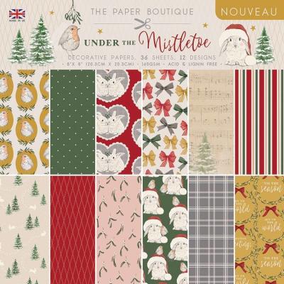 The Paper Boutique Under The Mistletoe Designpapier - Decorative Papers