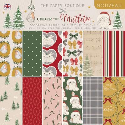 The Paper Boutique Under The Mistletoe Designpapier - Decorative Papers