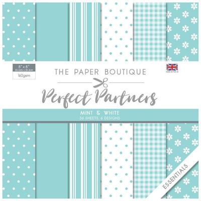 The Paper Boutique Perfect Partners Essentials Designpapier - Mint & White