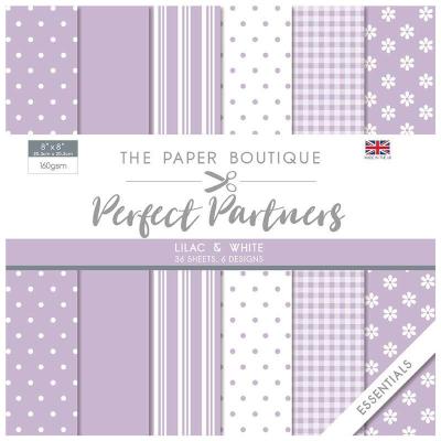 The Paper Boutique Perfect Partners Essentials Designpapier - Lilac & White