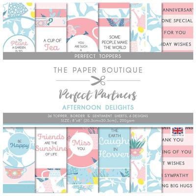 The Paper Boutique Perfect Partners Afternoon Delights Designpapier - Topper Sheets