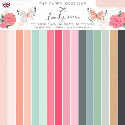 The Paper Boutique Lovely Days Designpapier - Coloured Card Pack