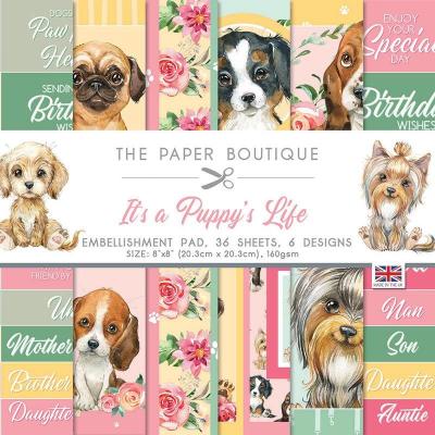 The Paper Boutique It's A Puppy's Life Designpapier - Embellishment Pad