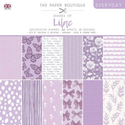 The Paper Boutique Everyday Shades Of Lilac Designpapier - Decorative Papers