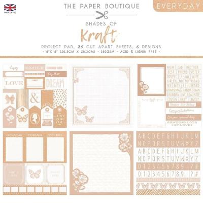 The Paper Boutique Everyday Shades Of Kraft Designpapier - Project Pad