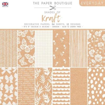 The Paper Boutique Everyday Shades Of Kraft Designpapier - Decorative Papers