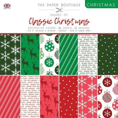 The Paper Boutique Christmas Shades Of Classic Christmas Designpapier - Decorative Papers