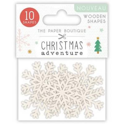 The Paper Boutique Christmas Adventure Embellishments - Wooden Shapes