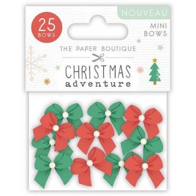 The Paper Boutique Christmas Adventure Embellishments - Mini Bows