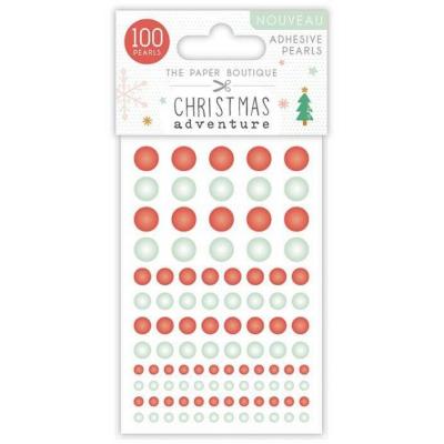 The Paper Boutique Christmas Adventure Embellishments - Adhesive Pearls