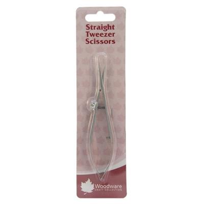 Woodware Tweezer Scissors Straight Blades