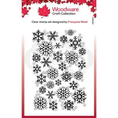 Woodware Clear Stamp - Snowflake Flurry