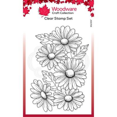 Woodware Clear Stamp - Five Daisies