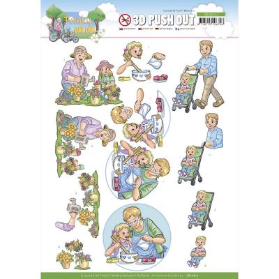 Find It Trading Yvonne Creations Funky Day Out Punchout Sheet - Garden