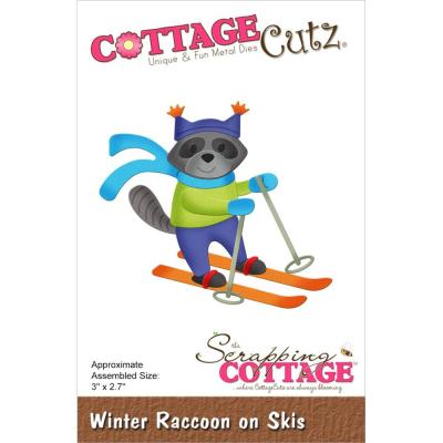 CottageCutz Dies - Winter Raccoon On Skis