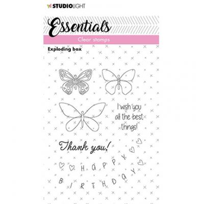 StudioLight Clear Stamps - Exploding Box Essentials Nr.145