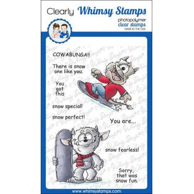 Whimsy Stamps Dustin Pike Clear Stamps - Snow Monsters