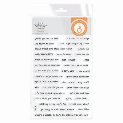 Tonic Studios Stamp Set - Say It With Sentiments