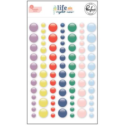 Pinkfresh Studio Life Right Now Embellishments - Enamel Dots