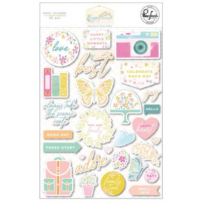 Pinkfresh Studio Happy Heart Sticker - Puffy Stickers