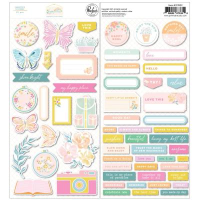 Pinkfresh Studio Happy Heart Sticker - Cardstock Stickers