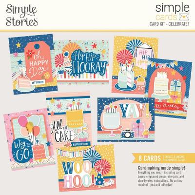 Simple Stories Celebrate! Die Cuts - Cards Card Kit Celebrate!