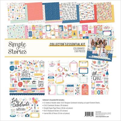 Simple Stories Celebrate! Designpapiere - Collector's Essential Kit