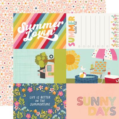 Simple Stories Summer Lovin' Desingpapier - 4 x 6 Inch Elements