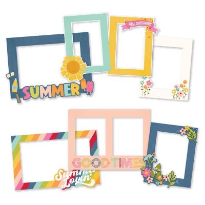 Simple Stories Summer Lovin' Die Cuts - Chipboard Frames