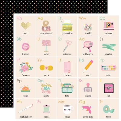 Simple Stories Let's Get Crafty Designpapier - Excuse My Mess