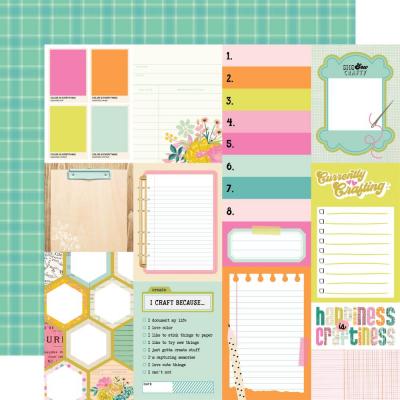 Simple Stories Let's Get Crafty Designpapier - Journal Elements