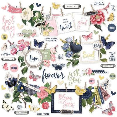 Simple Stories Simple Vintage Indigo Garden Sticker - Banners