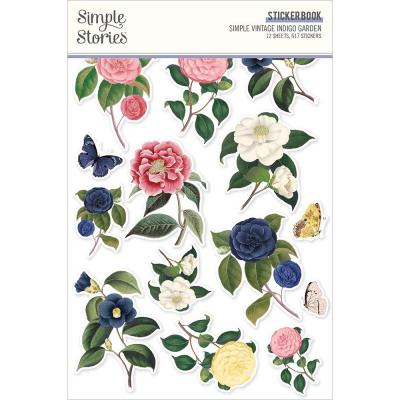 Simple Stories Simple Vintage Indigo Garden Sticker - Stickerbook