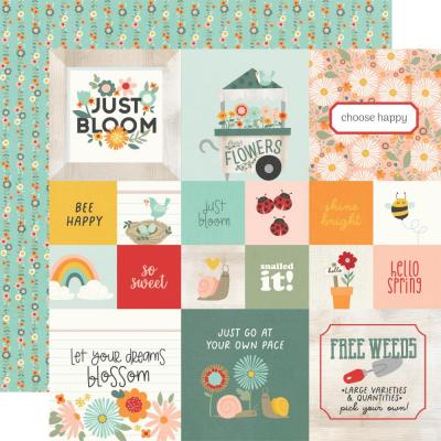 Simple Stories Full Bloom Designpapier - 4 x 4 Inch Elements