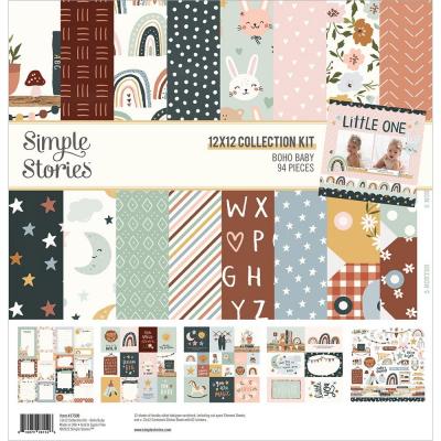 Simple Stories Boho Baby Designpapiere - Collection Kit