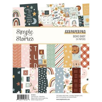 Simple Stories Boho Baby Designpapiere - Paper Pad