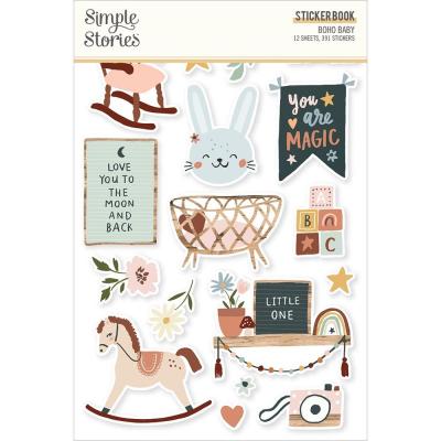Simple Stories Boho Baby Stickers -Sticker Book