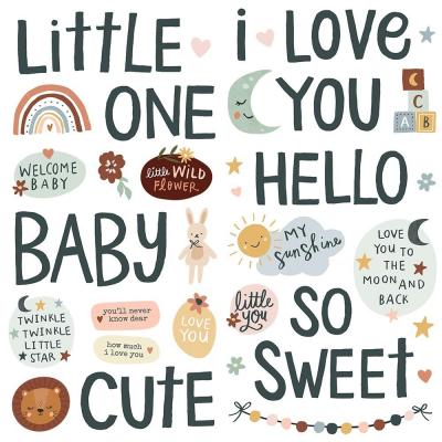Simple Stories Boho Baby Stickers - Foam Stickers