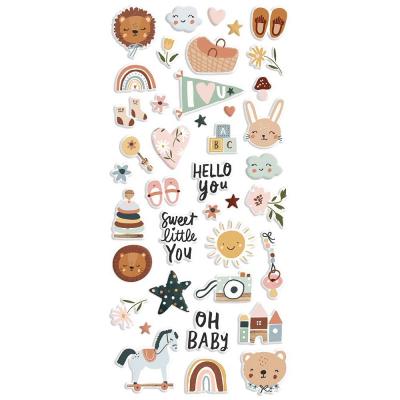 Simple Stories Boho Baby Stickers -Puffy Stickers