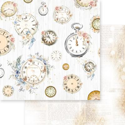 Asuka Studio Dusty Blue Floral Designpapier - Bloom & Grow