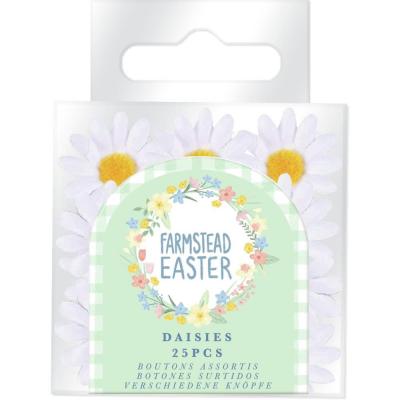 Crafter's Companion Violet Studio Embellishments  - Farmstead Easter Paper Mini Daisies
