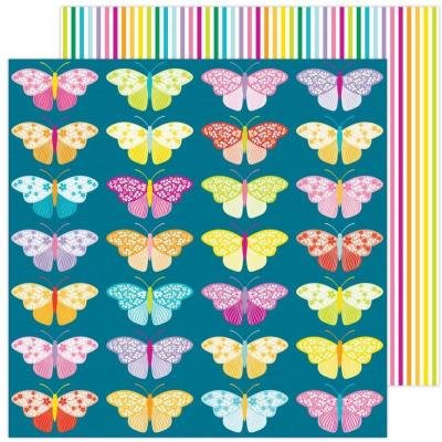 American Crafts Paige Evans Splendid Designpapier - Butterflies