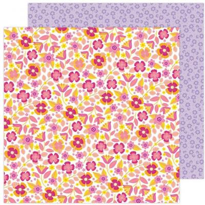 American Crafts Paige Evans Splendid Designpapier - Lilac Flowers